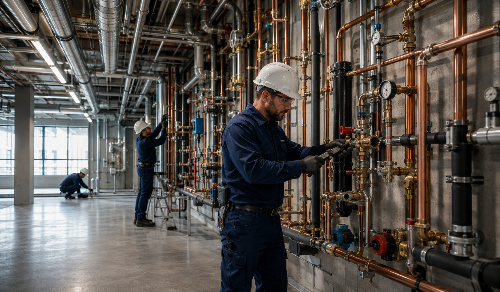 Commercial plumbing system